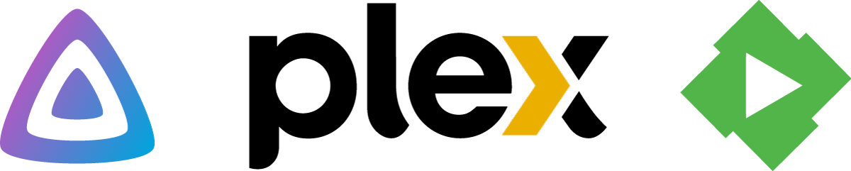 Only Logos Jellyfin, Plex, Emby v2